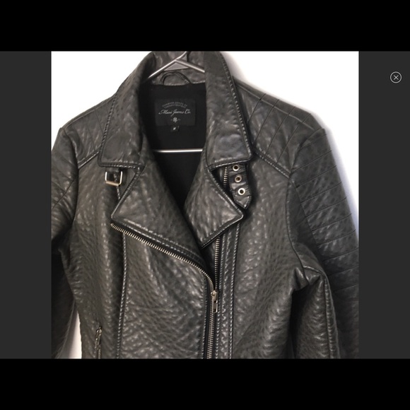 Mavi Charcoal Grey Vegan Leather Jacket - Picture 6 of 13